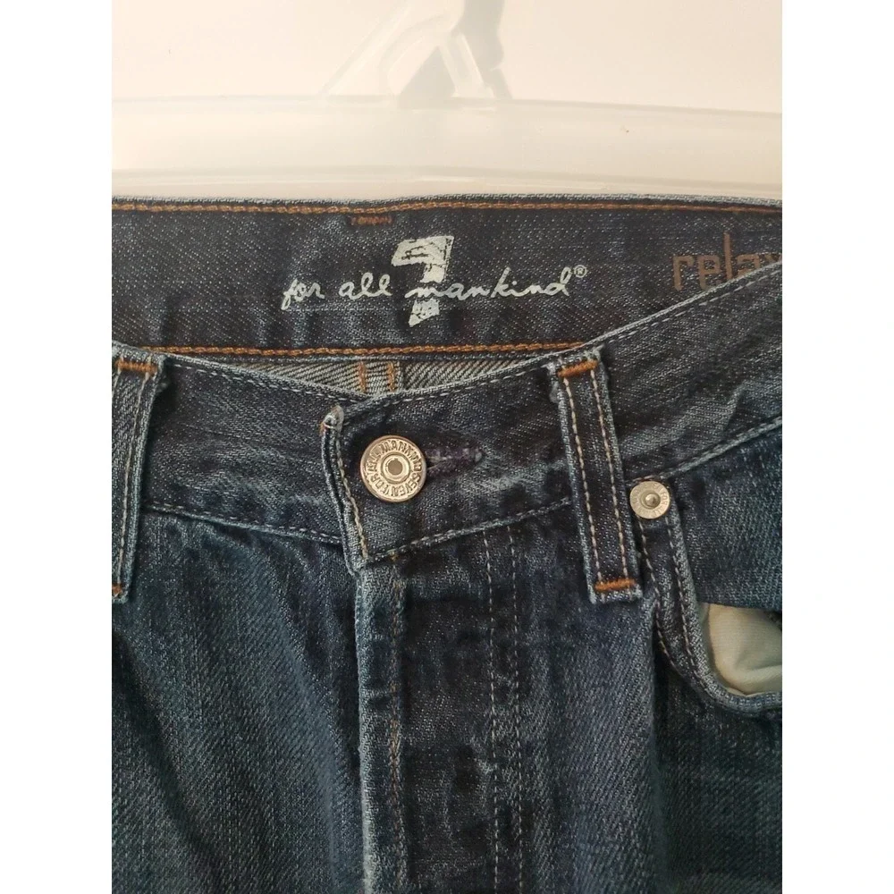 Mens 7 For All Mankind Relax Blue Jeans Size 30  Made USA ( T521290u-290u)